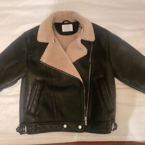 ZARA kids, Faux shearling lined  jacket,  11-12 yrs,Brand new .